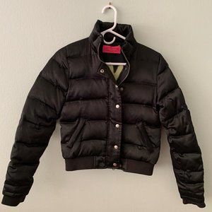 JUICY COUTURE BLACK BOMBER JACKET
